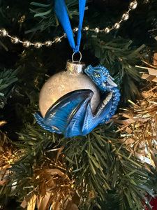 Magic Blue Dragon Bauble