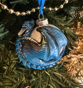 Magic Blue Dragon Bauble