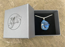 Load image into Gallery viewer, Night Sky Moonstone Dragon Pendant