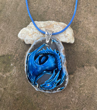 Load image into Gallery viewer, Sneaking Blue Dragonagate