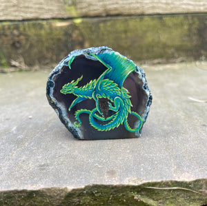 Jade Guardian Perching Dragon Agate