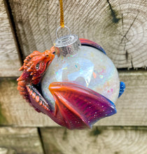 Load image into Gallery viewer, Sunset resin printed Dragon Bauble