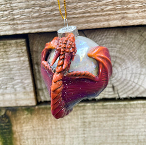 Sunset resin printed Dragon Bauble