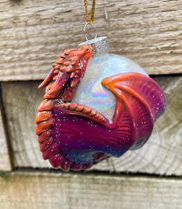 Sunset resin printed Dragon Bauble