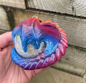 Sunset resin printed Dragon Bauble