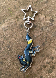 Umbreon Double Sided Clear Acrylic Charm