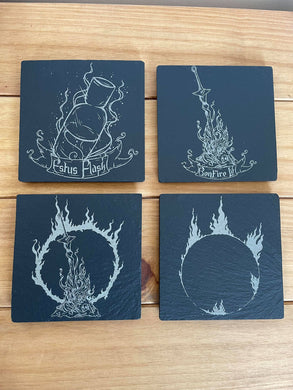 Dark Souls Themed Coaster Set of 4